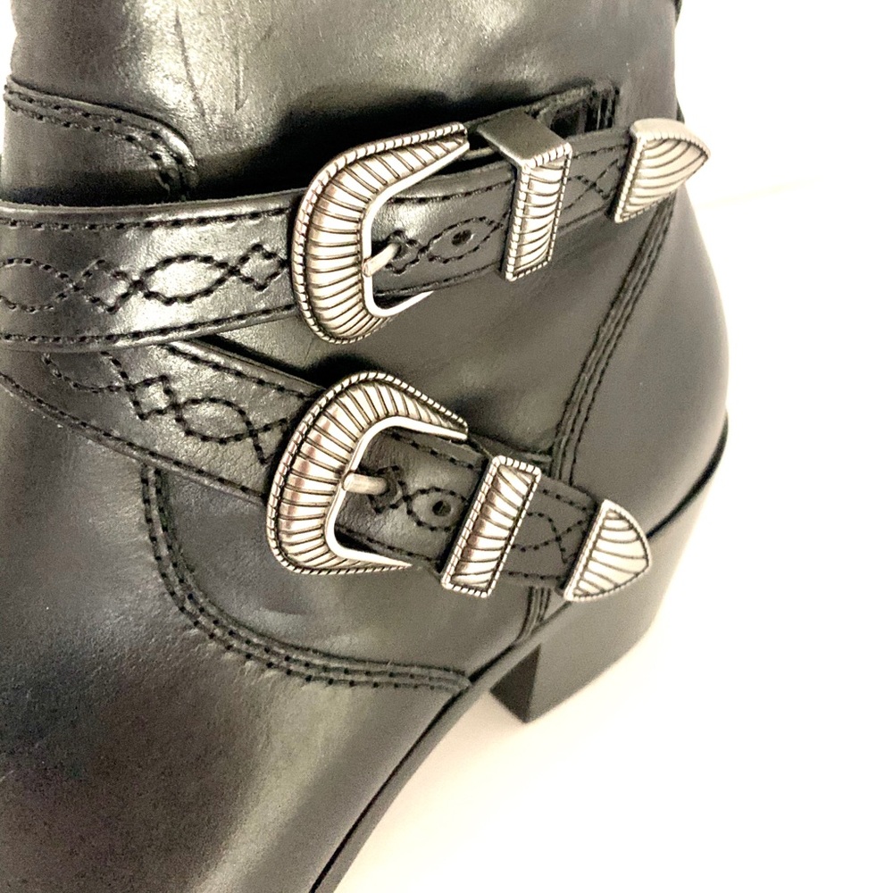 FRYE black leather ankle boots *New* - Picture 3 of 8
